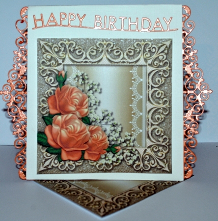 Chique Peach Roses  by Kristina Norbat
