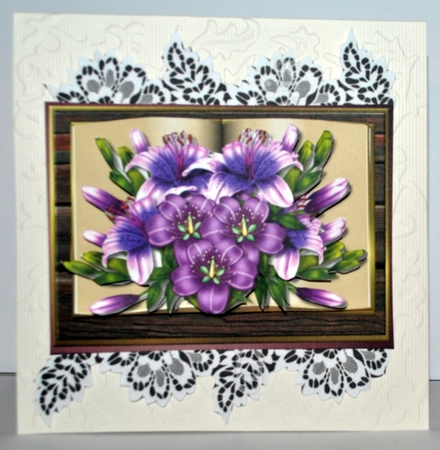 Open Book & Purple Flowers Mini Kit by Kristina Norbat