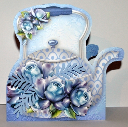 Blue Roses - Kettle Card Mini Kit by Kristina Norbat