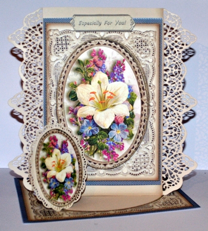 Vintage Floral 6x8 Card Front Kit 1 by Kristina Norbat