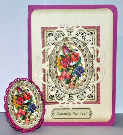 Vintage Floral 6x8 Card Front Kit 2 by Kristina Norbat