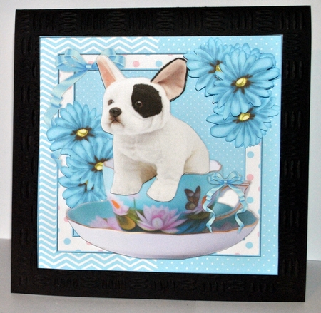 Cute Puppy In Teacup Mini Kit by Kristina Norbat