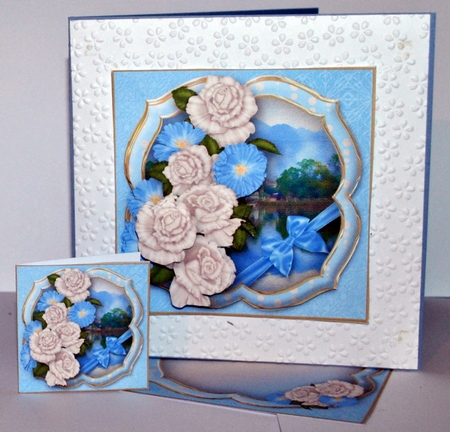 At the Lake - Decoupage Card MIni Kit by Kristina Norbat
