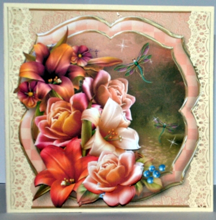 Sunset Pond - Decoupage Card MIni Kit by Kristina Norbat