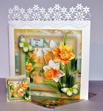 Gorgeous Daffodil Glow Card Front Kit by Kristina Norbat