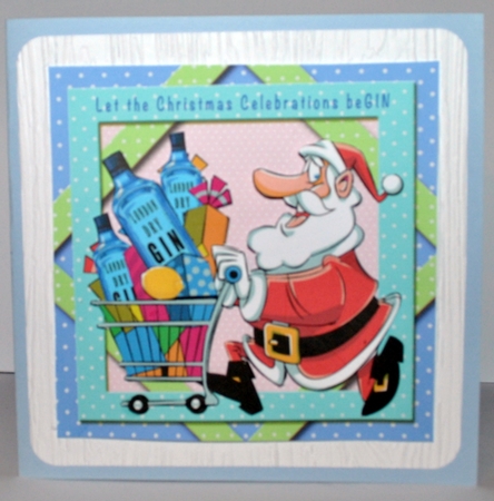 Let the Christmas celebrations beGIN - Decoupage by Kristina Norbat