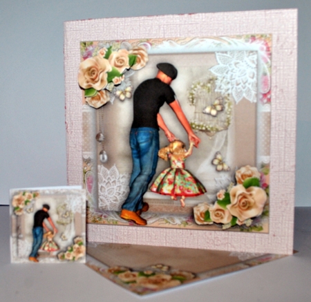 Safe In Her Fathers Hands Card Front Kit by Kristina Norbat