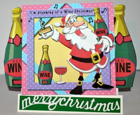 Im dreaming of a WINE Christmas - Decoupage by Kristina Norbat