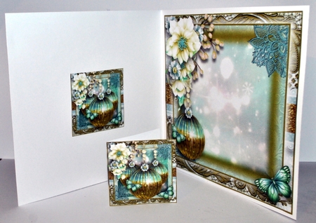 The Golden Baubles Card Front Kit by Kristina Norbat