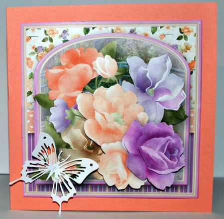 Floral Delight Decoupage Card Mini Kit by Kristina Norbat