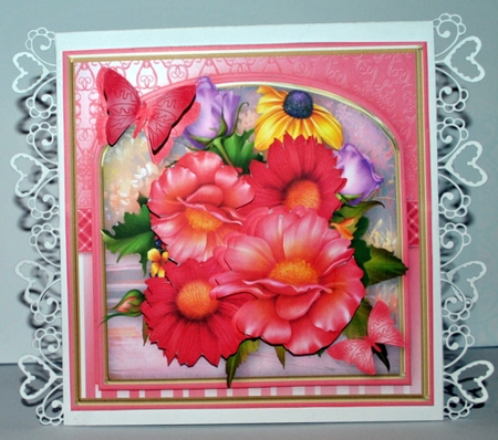 Summer Flowers Decoupage Card Mini Kit by Kristina Norbat
