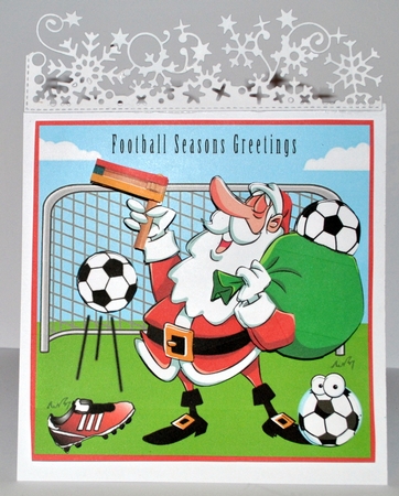 Football Seasons Greetings by Kristina Norbat