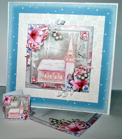 Winter Church card Front Kit by Kristina Norbat