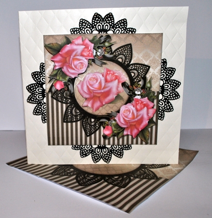 Edwardian Roses & Black lace Mini Kit by Kristina Norbat
