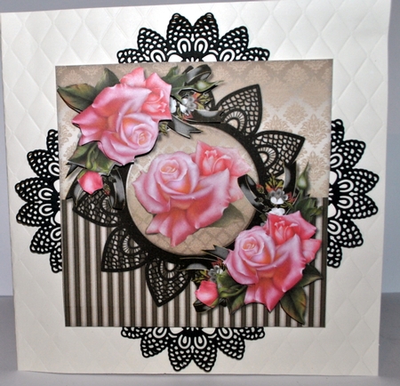 Edwardian Roses & Black lace Mini Kit by Kristina Norbat