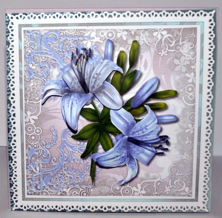 Sympathy Lilies in Lilac by Kristina Norbat