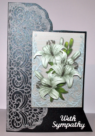 Lilies & lace Mint by Kristina Norbat