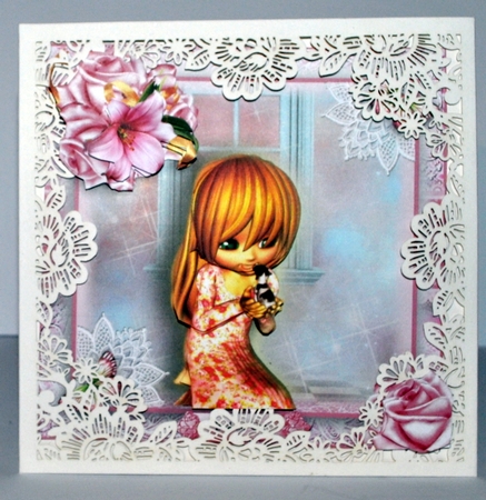 The Little Puppy Card Front Kit by Kristina Norbat