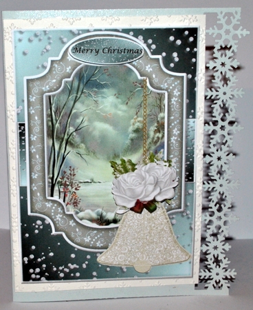 Classic Christmas Lace  bells & Roses by Kristina Norbat