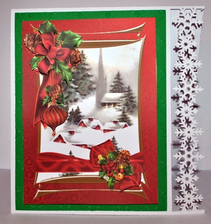 Ribbon wrap Christmas choice of 2 scenes mini kit 1 by Kristina Norbat