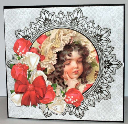 Rose Bud and Bow Corner Vignette by Kristina Norbat