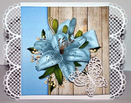 Blue Lilies Topper by Kristina Norbat