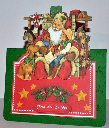 Over The Edge , Santa with His Aanimals and Friends  by Kristina Norbat