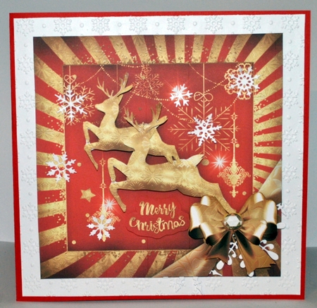 Golden Christmas Reindeer Mini Kit by Kristina Norbat