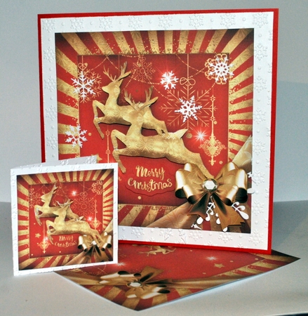Golden Christmas Reindeer Mini Kit by Kristina Norbat