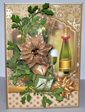 A Christmas Tipple - 5in x 7in Card Mini Kit by Kristina Norbat