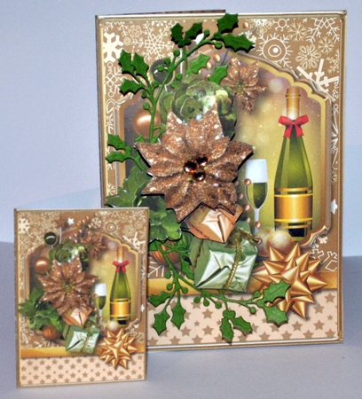 A Christmas Tipple - 5in x 7in Card Mini Kit by Kristina Norbat