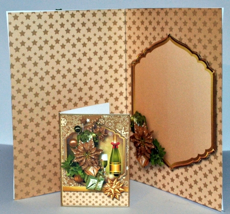 A Christmas Tipple - 5in x 7in Card Mini Kit by Kristina Norbat