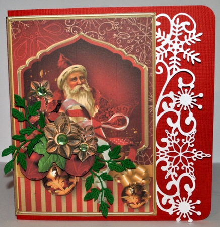 Jolly Santa - 5in x 7in Card Mini Kit by Kristina Norbat