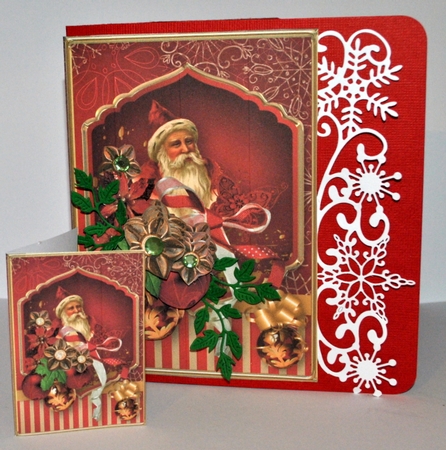 Jolly Santa - 5in x 7in Card Mini Kit by Kristina Norbat