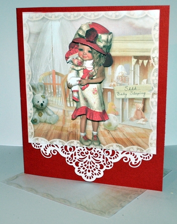 Sweet Little Baby Girl Sleeping Mini Kit  by Kristina Norbat