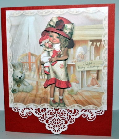 Sweet Little Baby Girl Sleeping Mini Kit  by Kristina Norbat