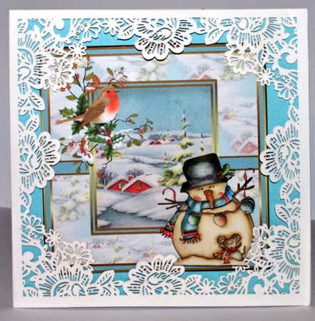 snowman and robin by Kristina Norbat
