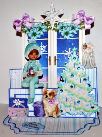 WINDOWS ON THE WORLD - Christmas Blue Sky by Kristina Norbat