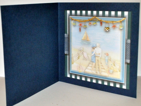 On The Beach Card Front Kit by Kristina Norbat
