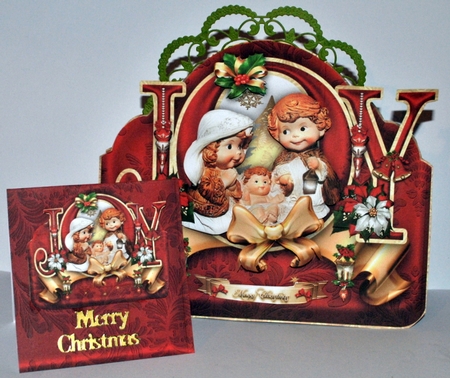 Christmas Nativity Scene Shaped Card Mini Kit by Kristina Norbat
