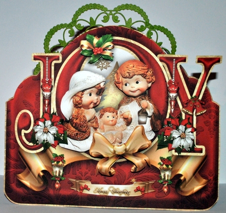 Christmas Nativity Scene Shaped Card Mini Kit by Kristina Norbat
