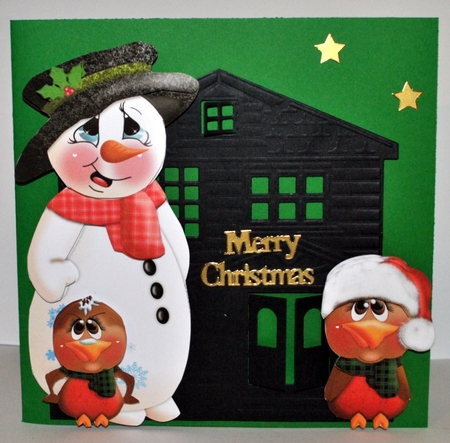 Rocky Robin & Carrot the Snowman Clipart PNGs by Kristina Norbat