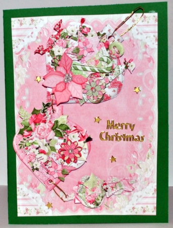 In the Pink for Christmas Hanging Bauble Trio by Kristina Norbat