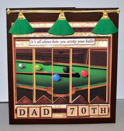 POOL BILLIARDS 7.5 Alphabet and Age Quick Card Kit Create Any Name by Kristina Norbat
