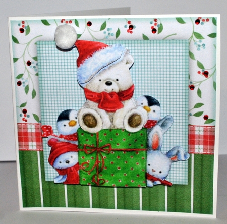 Teddy and Friends Christmas Decoupage by Kristina Norbat