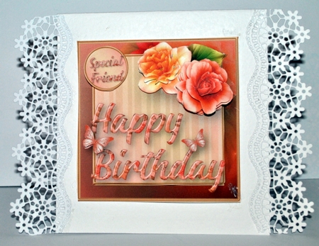 Begonias - Birthday Card Mini Kit by Kristina Norbat