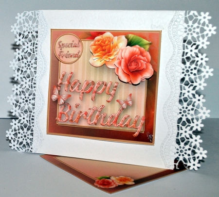 Begonias - Birthday Card Mini Kit by Kristina Norbat