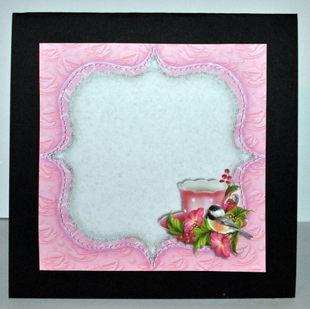 Teacup &  Precious Bird Quick Card   INSERT by Kristina Norbat