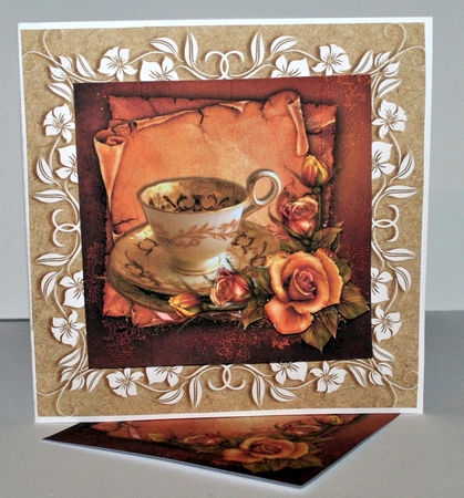 Bumperkit 4 Quick Cards & Inserts Teacup and Roses by Kristina Norbat