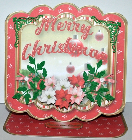 Baubles and Garland - Merry Christmas Easel Card by Kristina Norbat